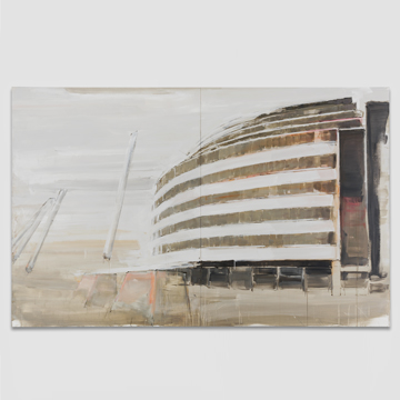 André Deloar 2016  |  Kaufhaus Schocken  |  190 x 300 cm  |  Acryl und Oel auf Leinwand