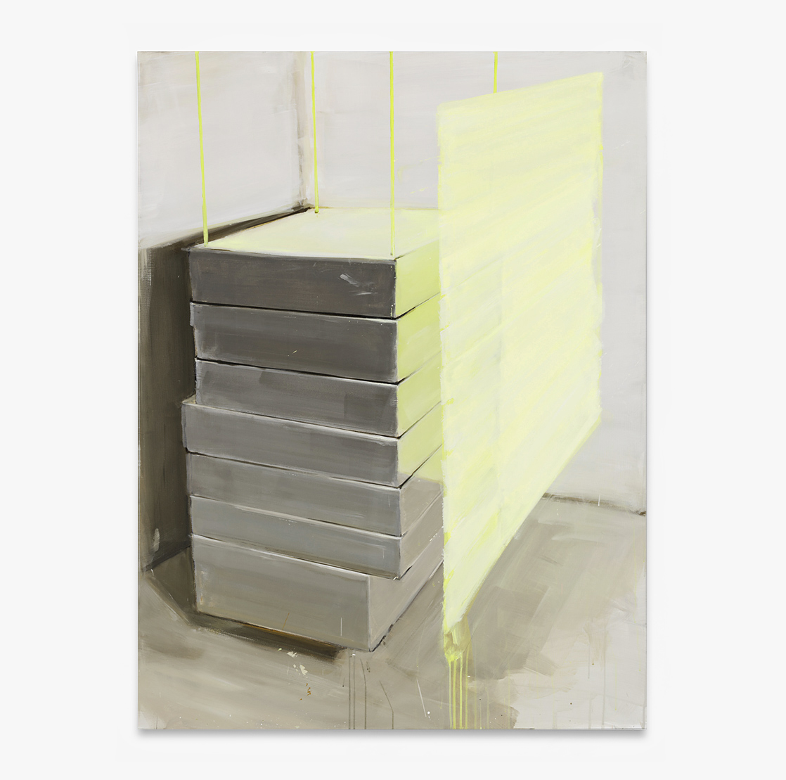 André Deloar 2016  |  Finish Tower III  |  160 x 120 cm  |  Acryl und Oel auf Leinwand